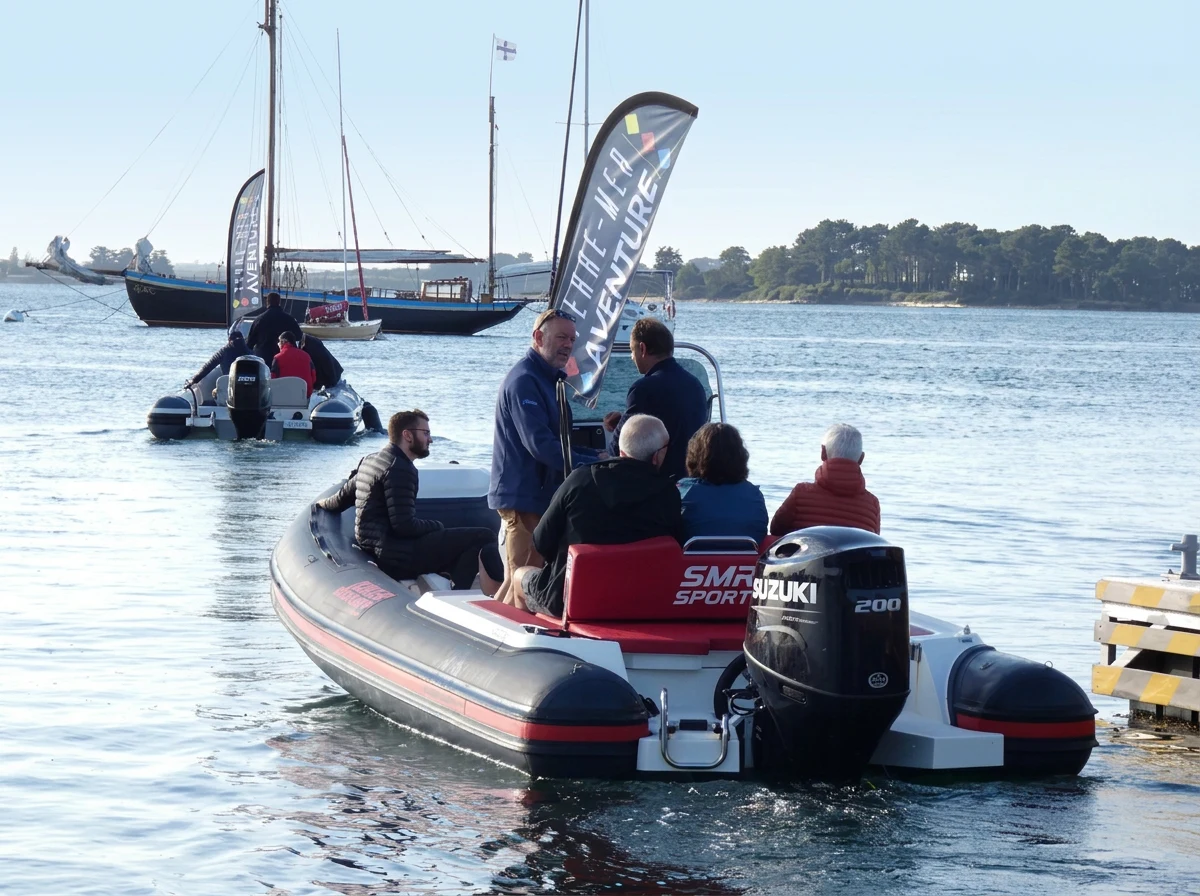 Sortie en bateau semi-rigide au départ de Penthièvre, presqu'île de Quiberon